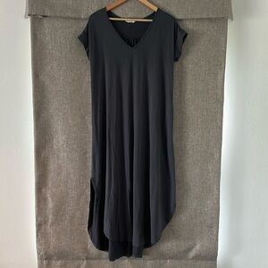 Oversized midi shirt dress